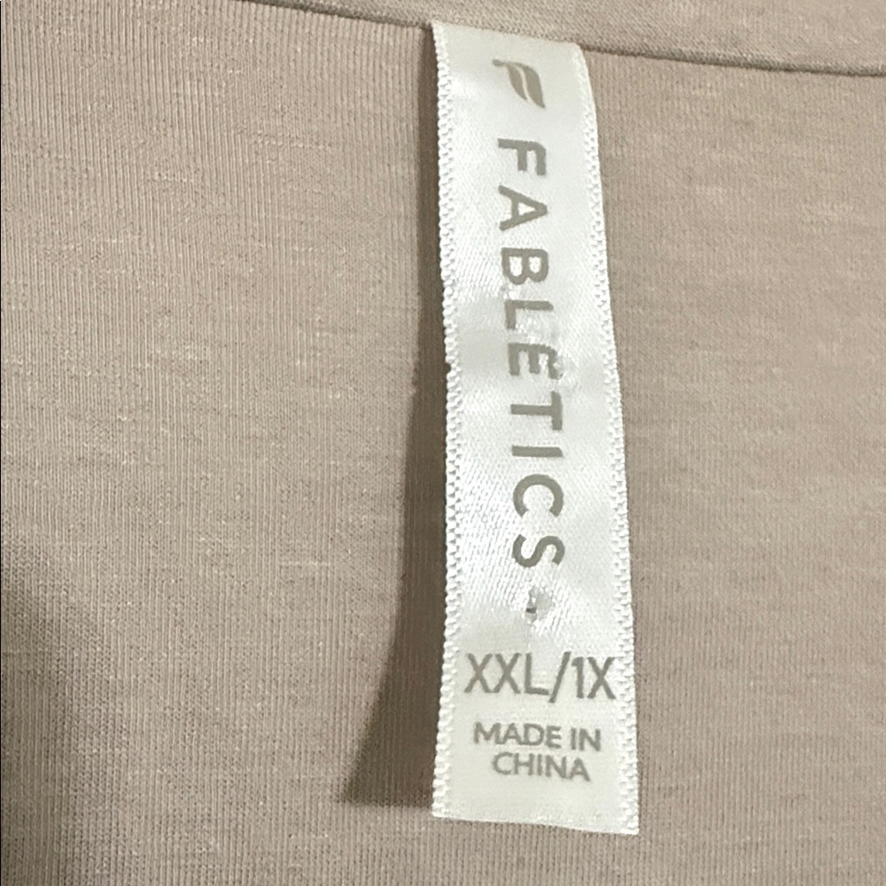 Fabletics Women's Taupe Blazer jacket performance women XXL/1X casual office - Picture 3 of 10